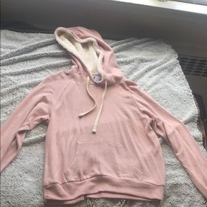 pink sweatshirt